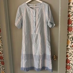 WRAP London Linen Stripe Tunic dress size 10